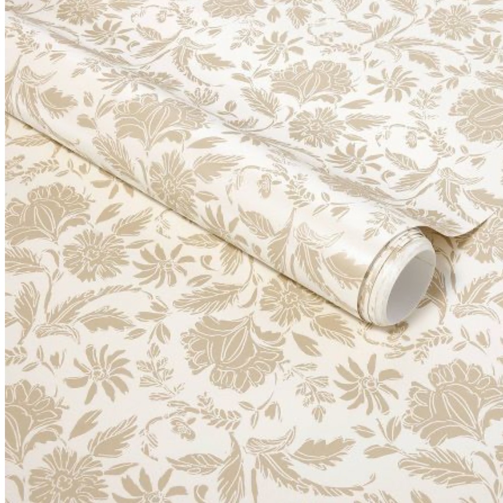 Floral Striped Wallpaper Pearl - Threshold designed with Studio McGee